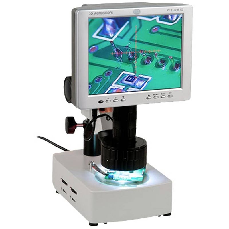 Foto van Pce instruments pce-ivm 3d digitale microscoop monoculair opvallend licht