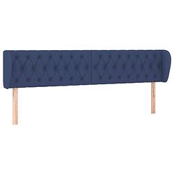 Foto van The living store hoofdbord classic - blauw - 183x23x78/88 cm