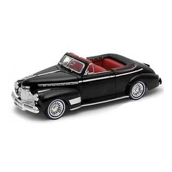 Foto van Modelauto chevrolet special deluxe cabriolet 1941 zwart schaal 1:24/19 x 7 x 6 cm - speelgoed auto's