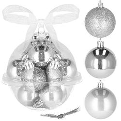 Foto van Kerstballen 12 stuks 3 cm zilver