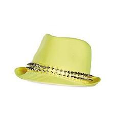Foto van Rubie's hoed met studs geel unisex