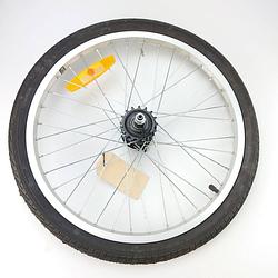 Foto van Achterwiel 20x1.75 freewheel alu