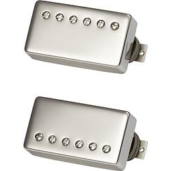 Foto van Gibson custombucker matched set double black nickel covers set van 2 humbucker elementen