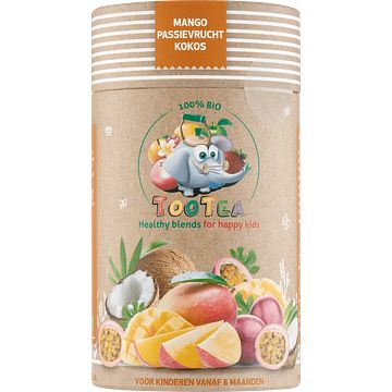 Foto van Tootea mango passievrucht kokos voor kinderen vanaf 6 maanden 100 g bij jumbo