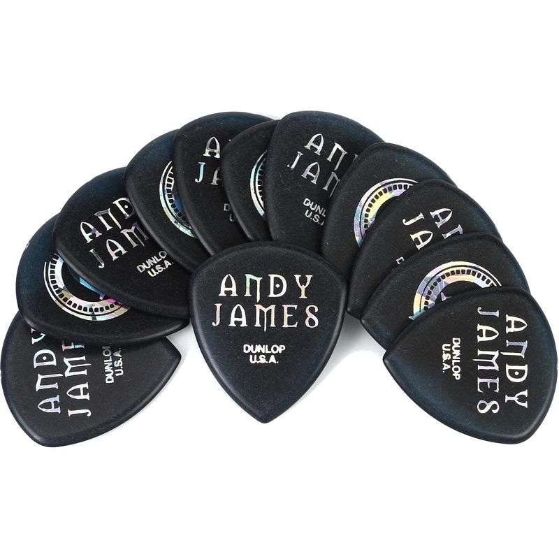 Foto van Dunlop 546raj200 andy james flow jumbo plectrumset (12 stuks)