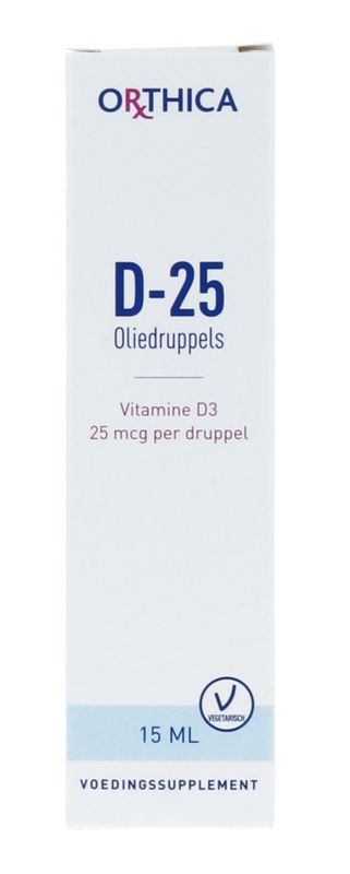 Foto van Orthica d-25 oliedruppels - vitamine d3