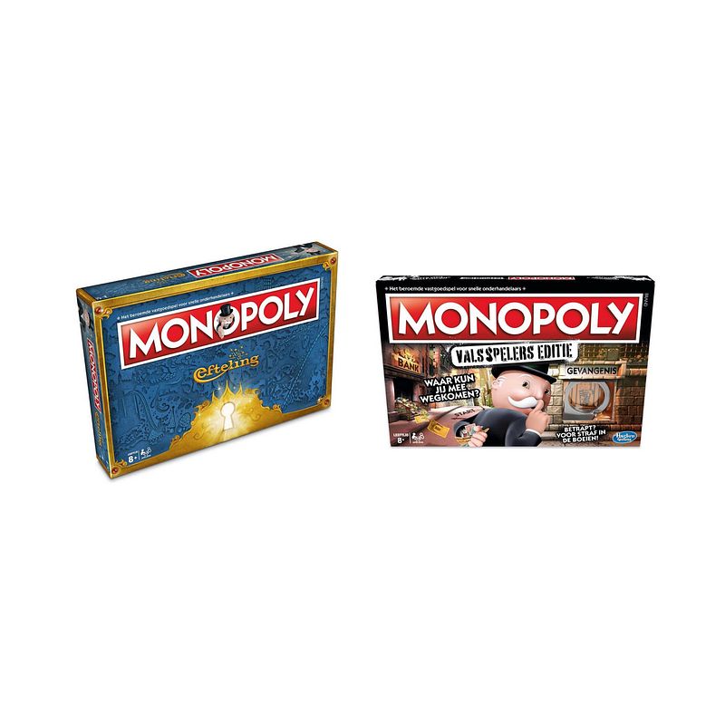 Foto van Spellenbundel - bordspellen - 2 stuks - monopoly efteling & monopoly valsspelerseditie