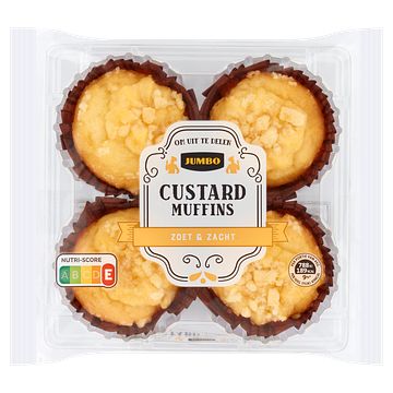 Foto van Jumbo custard muffins 180g