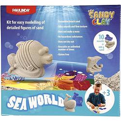 Foto van Sandy clay speelzand seaworld 600 gram met 10 vormpjes