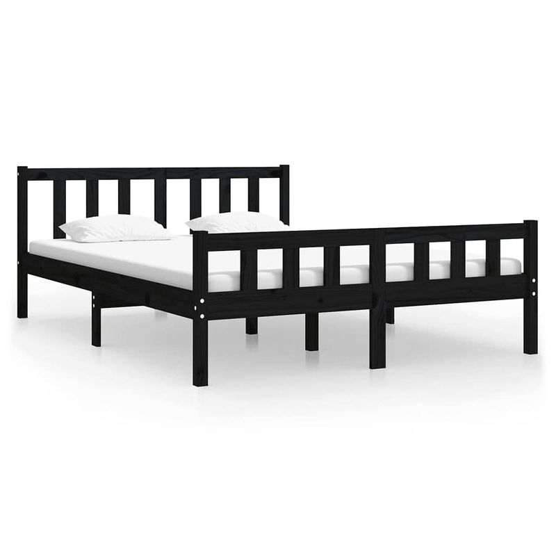 Foto van The living store bedframe - massief grenenhout - 195.5 x 145.5 x 69.5 cm - geschikt voor matras 140 x 190 cm