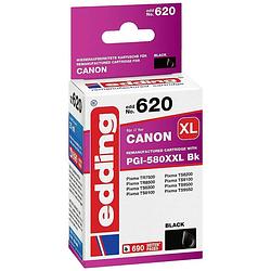 Foto van Edding cartridge vervangt canon pgi-580xxlbk compatibel zwart edd-620 18-620