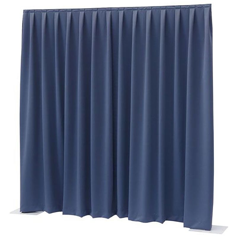 Foto van Wentex p&d curtain dimout 300x400 pipe & drape geplooid gordijn blauw