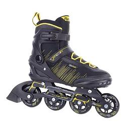 Foto van Funactiv inlineskates peer iii aluminium zwart/geel maat 43