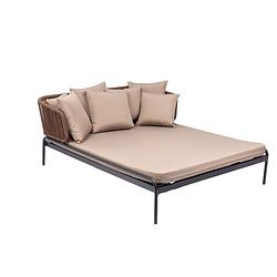 Foto van Maxxgarden estrella extase loungebed - sunlounger - tweepersoons ligbed - 140x180x70 cm - cappuccino