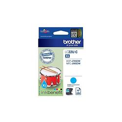 Foto van Brother lc-22uc inkt blauw