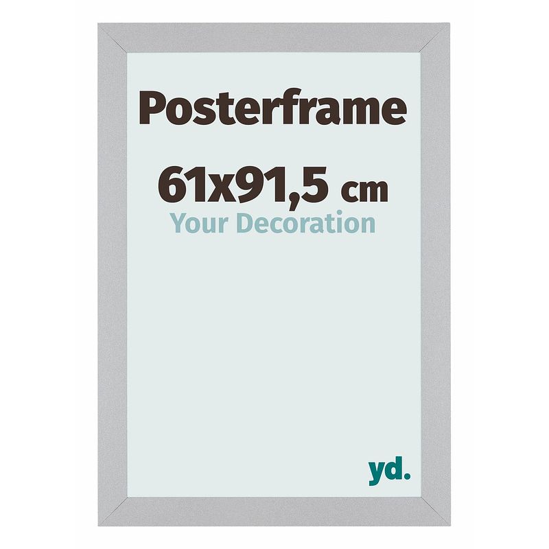 Foto van Posterlijst 61x91,5cm zilver mdf