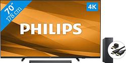 Foto van Philips 70pus7607 (2022) + soundbar + hdmi kabel
