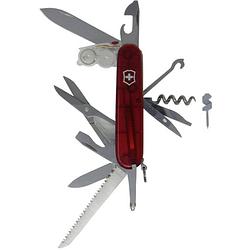 Foto van Victorinox huntsman lite 1.7915.t zwitsers zakmes aantal functies 21 rood (transparant)