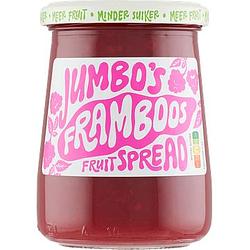 Foto van Jumbo'ss framboos fruitspread 335 g aanbieding bij jumbo | 25% korting