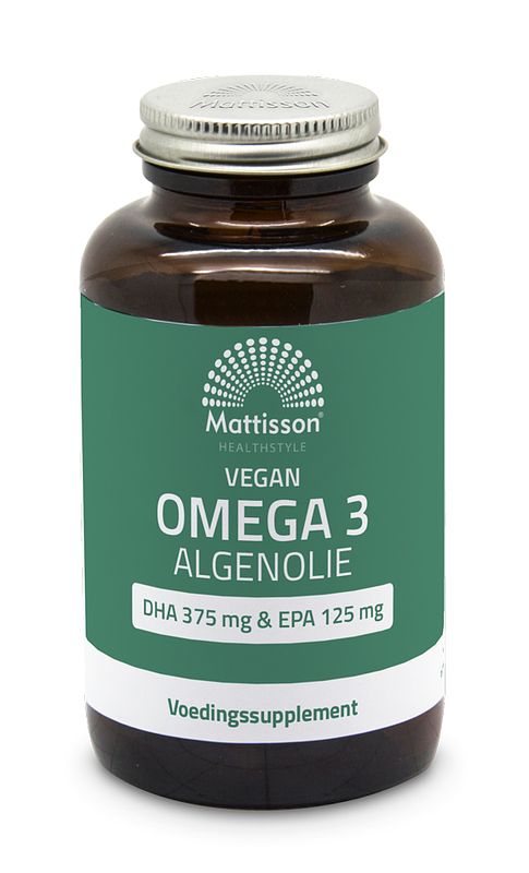 Foto van Mattisson healthstyle vegan omega-3 algenolie