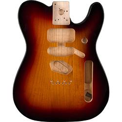 Foto van Fender deluxe series telecaster ssh alder body 3-color sunburst losse elzenhouten solid body voor elektrische gitaar