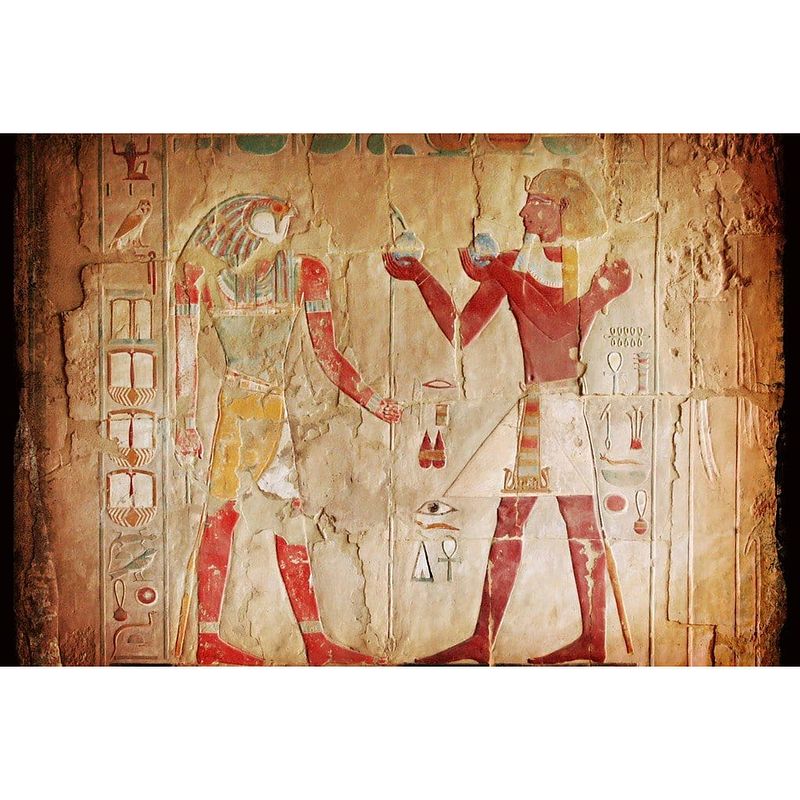 Foto van Dimex egypt painting vlies fotobehang 375x250cm 5-banen