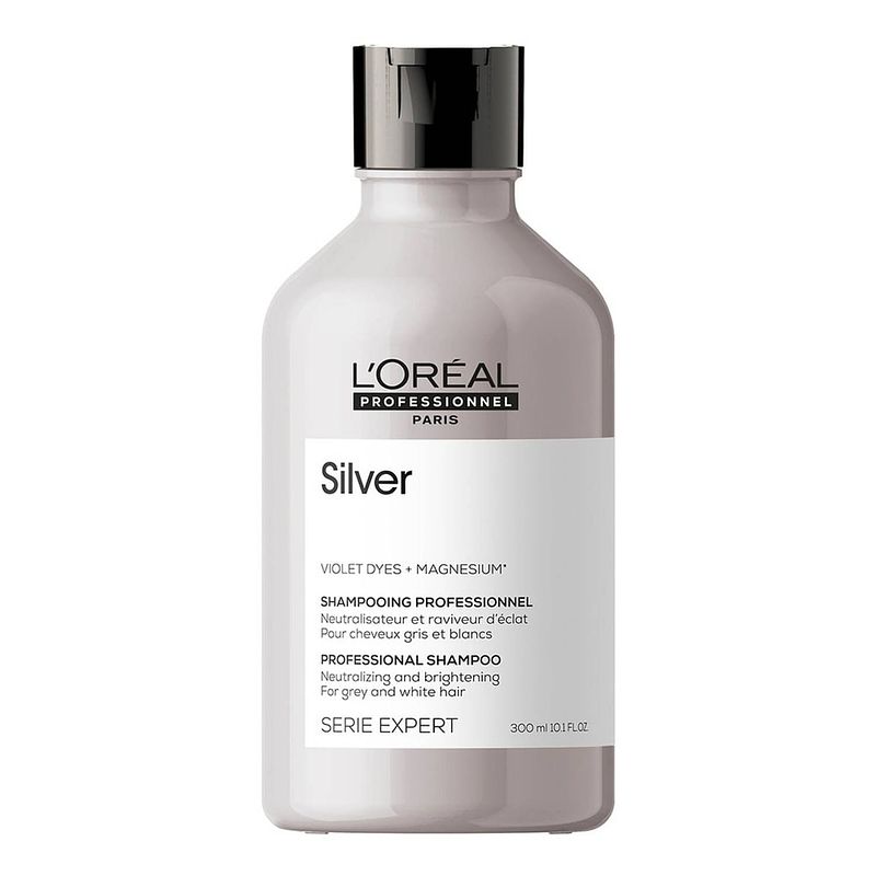 Foto van Serie expert silver shampoo voor grijs en gebleekt haar 300ml