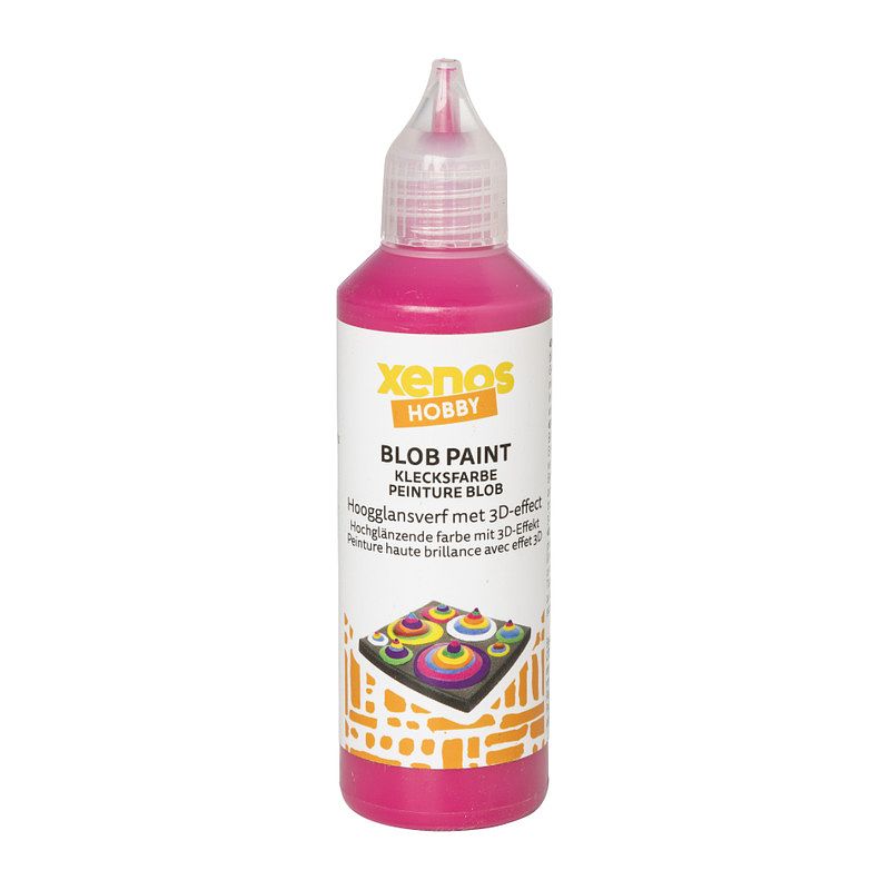 Foto van Blob verf - roze - 80 ml