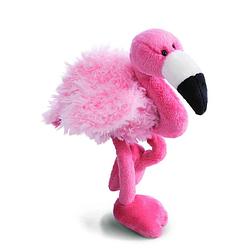 Foto van Nici flamingo pluche knuffel - roze - 25 cm - knuffeldier