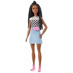 Foto van Barbie tienerpop big city big dreams meisjes 30 cm zwart/wit
