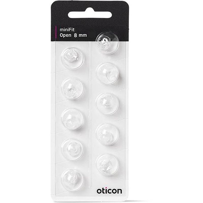 Foto van Oticon - minifit open tip 10 stuks 8mm