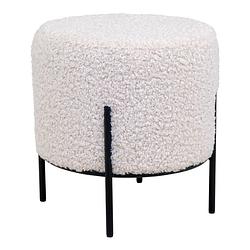 Foto van House nordic alford pouf - pouf in kunstlammeren