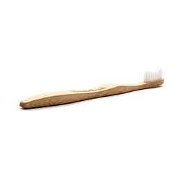 Foto van Bamboe tandenborstel wit adult
