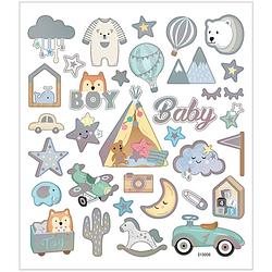 Foto van Packlinq stickers. baby boy. 15x16.5 cm. 1 vel