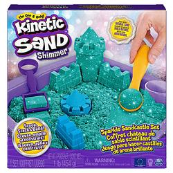 Foto van Kinetic sand glinsterend zandkasteel speelset