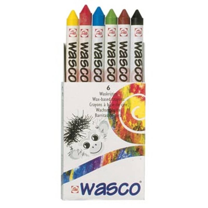 Foto van Talens waskrijt wasco, doos met 6 stuks