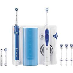 Foto van Oral-b pro 2000 + oxyjet 80311065 elektrische tandenborstel, monddouche wit, donkerblauw