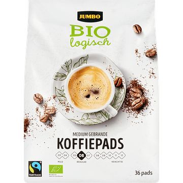 Foto van Jumbo biologische koffiepads soepel en rond 250g