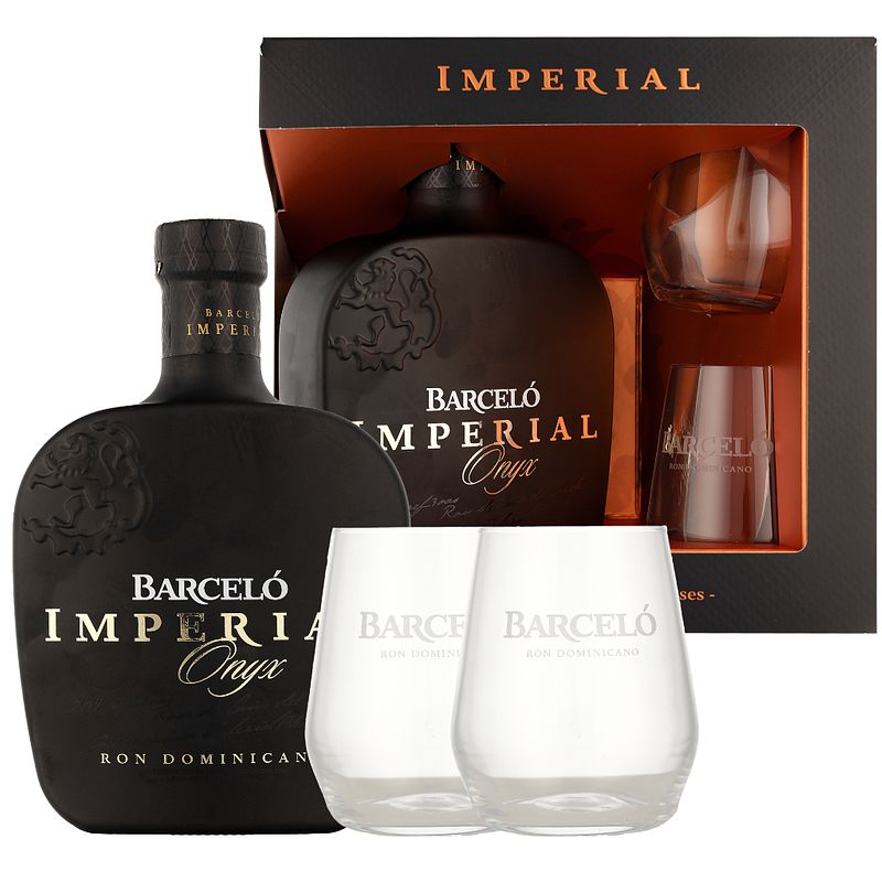 Foto van Barcelo imperial onyx + 2 glazen 70cl rum
