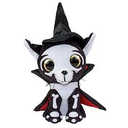 Foto van Lumo stars knuffel lumo cat spooky classic 15 cm zwart/wit