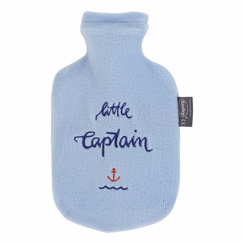 Foto van Warmte kruik met badstof hoes little captain 0,8 liter - kruiken