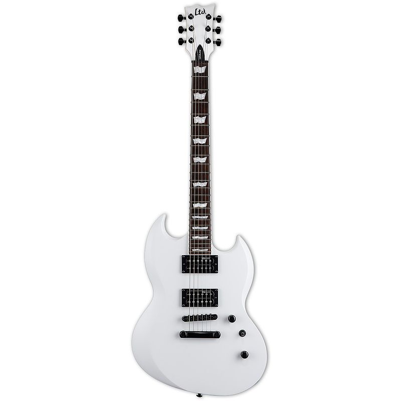 Foto van Esp ltd viper-256 snow white elektrische gitaar