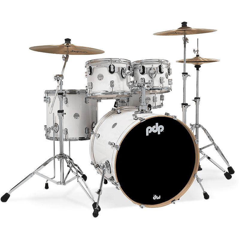 Foto van Pdp drums pd806024001 concept maple pearlescent white 5d. shellset