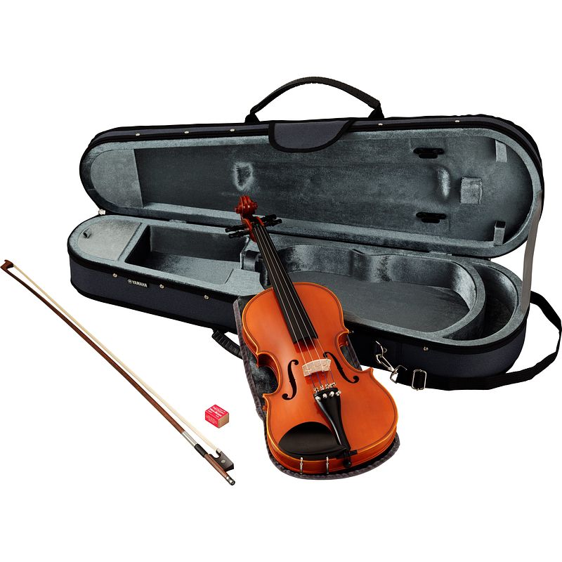 Foto van Yamaha v5sa stradivarius 1/4 viool met koffer, strijkstok en hars