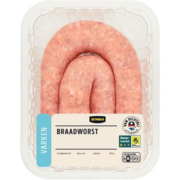 Foto van Jumbo varken braadworst fijn 1 stuk 390g