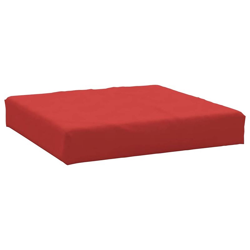 Foto van The living store palletkussen - oxford stof - 60 x 60 x 8 cm - rood