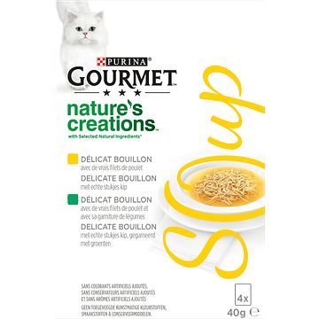 Foto van Gourmet nature's creations soup kip 4 x 40g bij jumbo