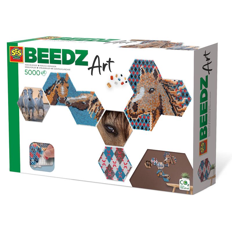 Foto van Ses creative kralenset beedz art paarden junior 5000-delig