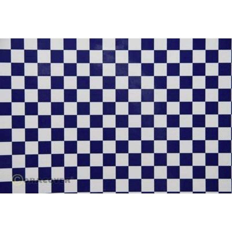 Foto van Oracover 44-010-052-010 strijkfolie fun 4 (l x b) 10 m x 60 cm wit, donkerblauw