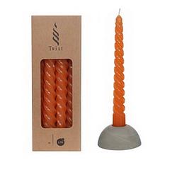 Foto van Twisted candles set 4 st. cinnamon